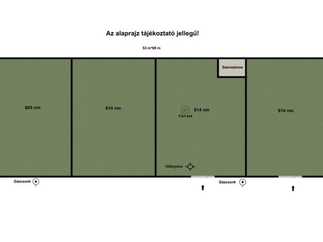 Almáskertekben 4 zárt kert egyben