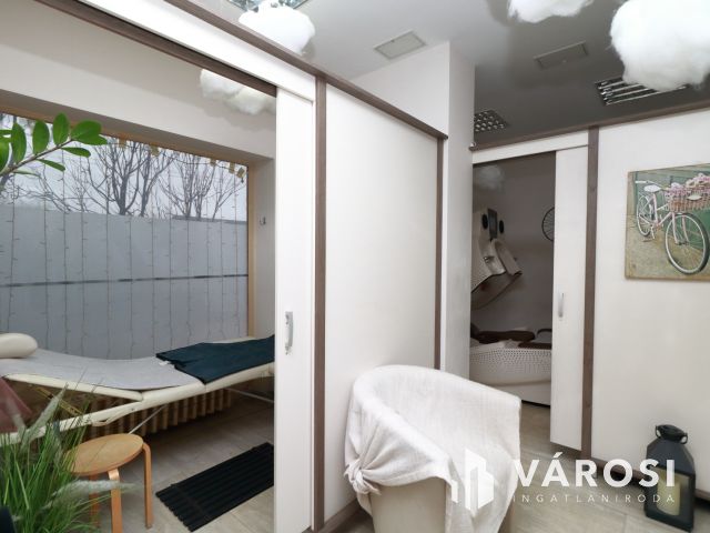 Bejáratott üzlethelyiség a Kistóparton