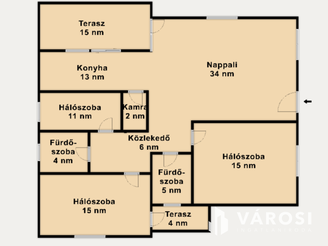 Újszerű önálló családi ház Szabadifürdőn eladó