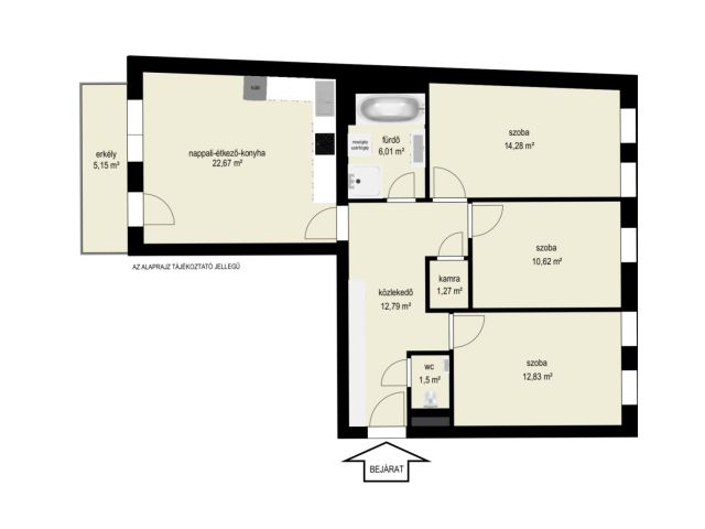 Nádorvárosban erkélyes nagy lakás, garázs lehetőséggel!